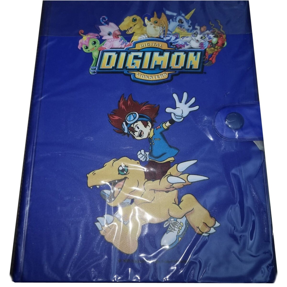 Álbum Digimon 1999 Azúl - 18 páginas 4 bolsillos por página - Cartas Pokemon Originales Tcg - Imagen 1
