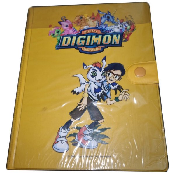 Álbum Digimon 1999 Amarilla - 18 páginas 4 bolsillos por página - Cartas Pokemon Originales Tcg