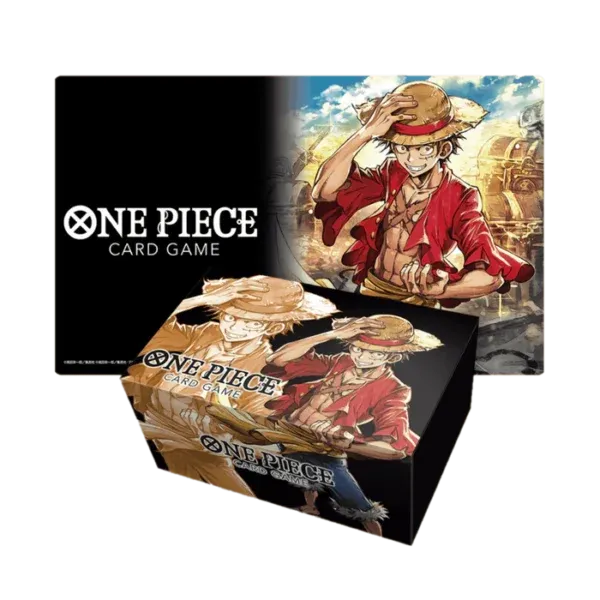 ONE PIECE Playmat and Storage Box Set Monkey.D.Luffy - Inglés - Cartas One Piece Originales Tcg