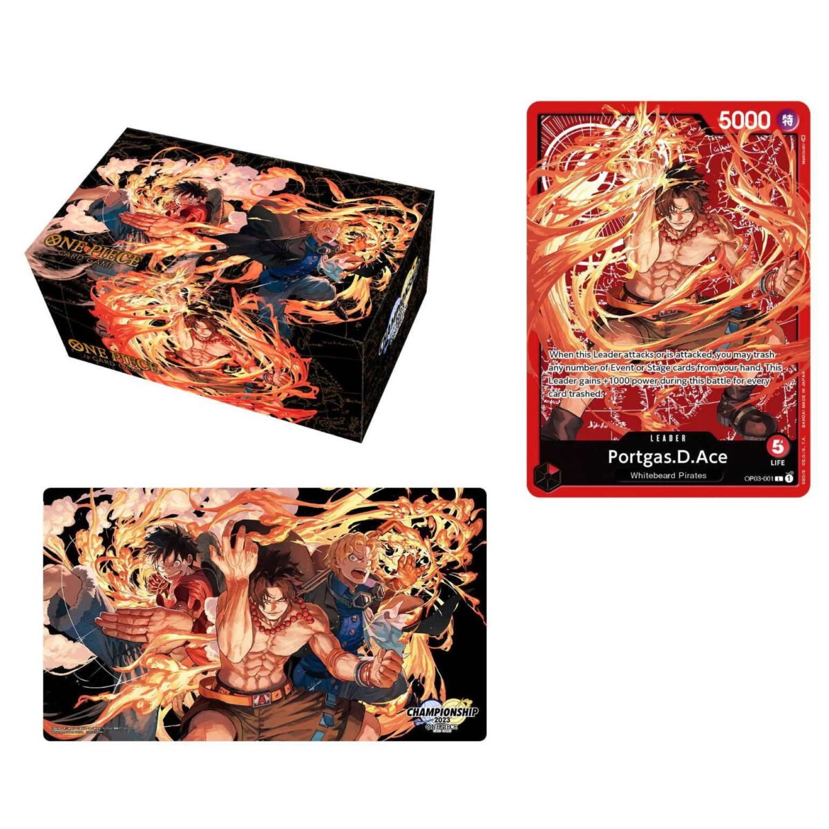 ONE PIECE Special Goods Set -Ace/Sabo/Luffy -  Inglés - Cartas Pokemon Originales Tcg - Imagen 1