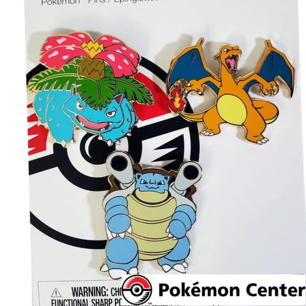 Pin - Venusaur, Charizard y Blastoise - Pokemon Center - Cartas Pokemon Originales Tcg