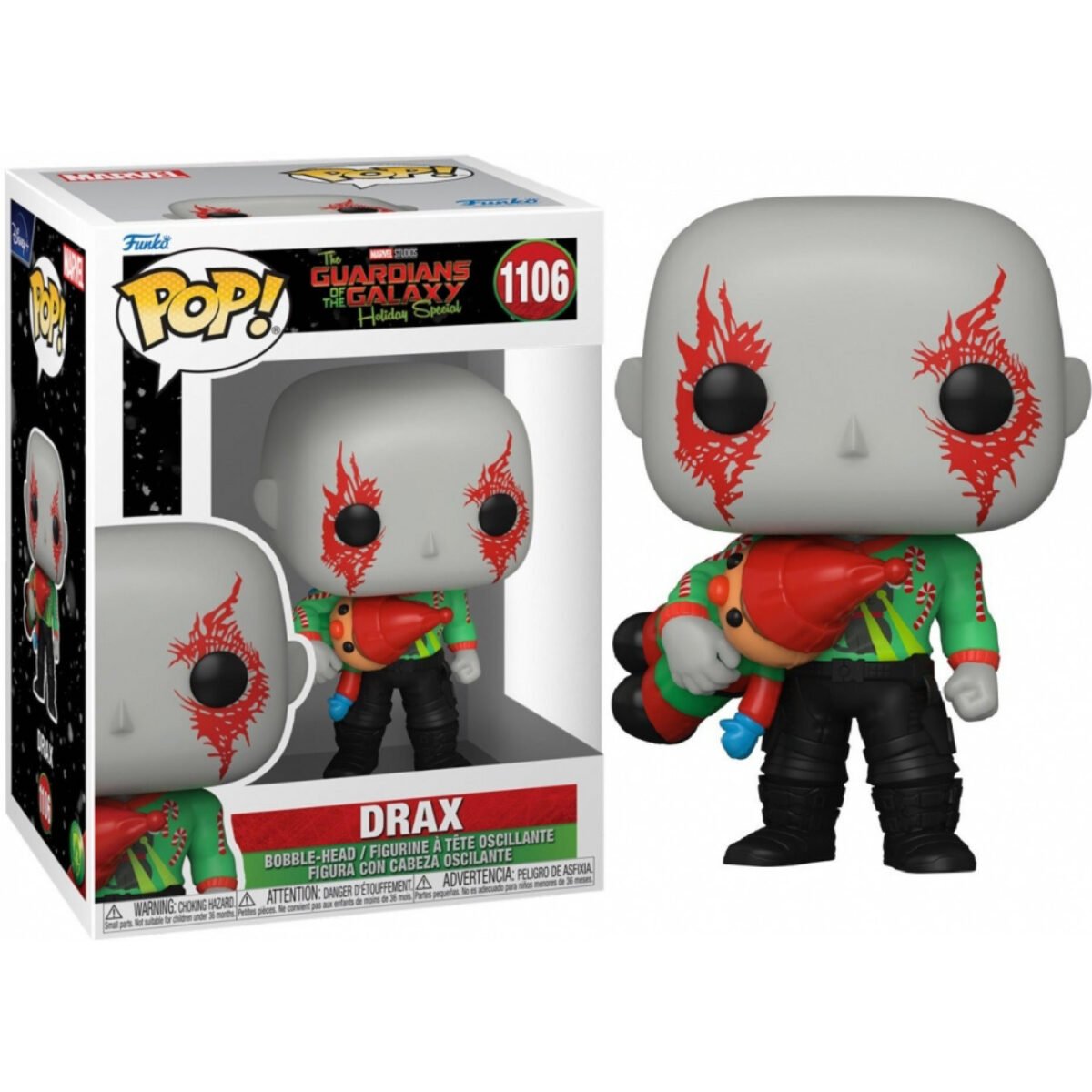 drax Funko Pop 1106 - Drax Gotg Hs - Drax - Marvel - Imagen 1