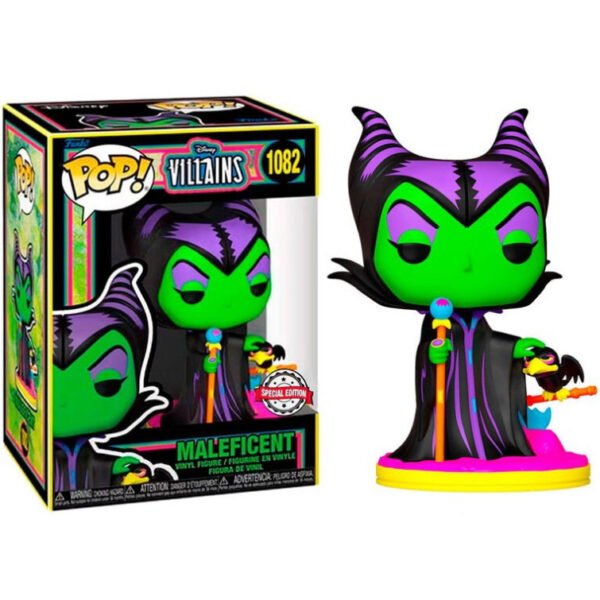 Funko Pop 1082 - Villains- Maleficent (Blacklight) - Disney