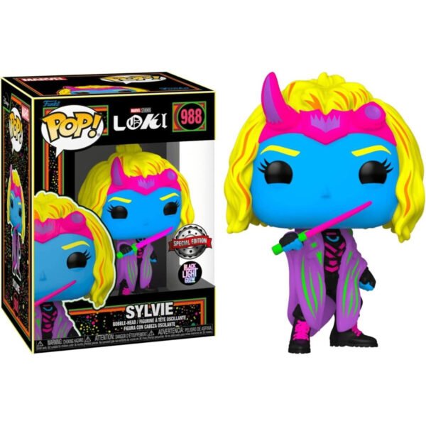 Funko Pop 988 - Loki - Sylvie (Blacklight) (Exc) - Marvel