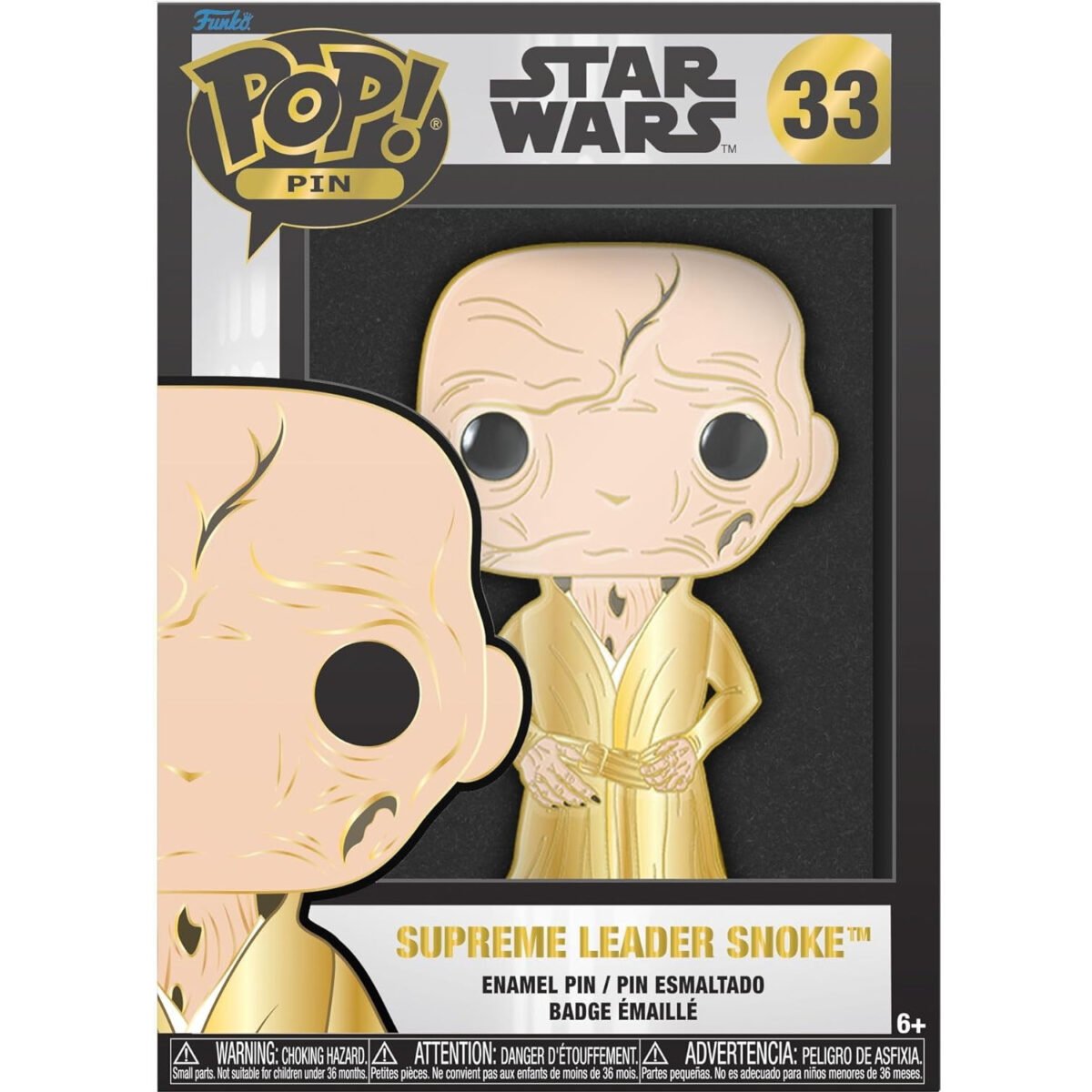 Funko Pop PIN 33 - Supreme Leader Snoke - Star Wars - Imagen 1