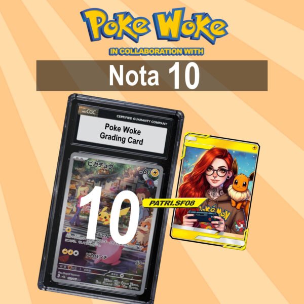 Carta Gradeada Pokemon - Patri.Sf08 Edition - Nota SOLO 10 - Japonés - Cartas Pokemon Originales