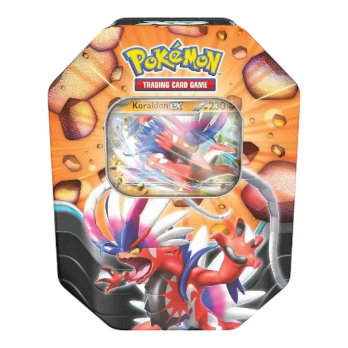 Lata Leyendas Cortantes Koraidon - Naranja - Inglés - Cartas Pokemon Originales Tcg - Imagen 1