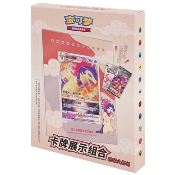 Caja Soporte carta Lucario - Rosa - Chino - Cartas Pokemon Original Sellado