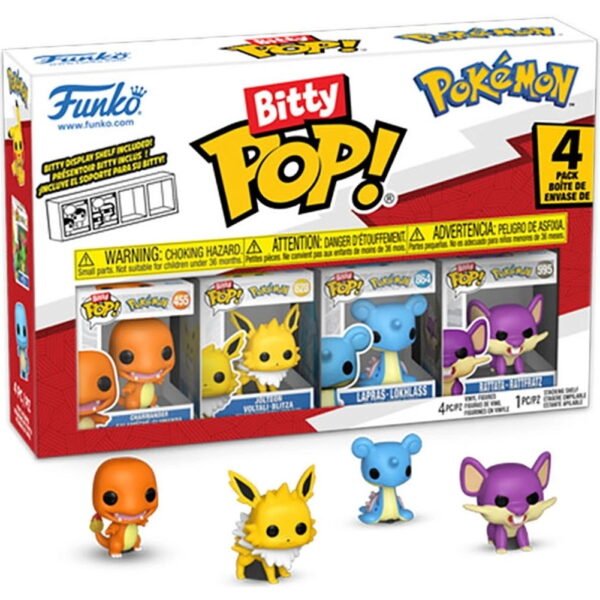 Bitty POP - Charmander - 4 Pack mini Pokemon - Original Sellado