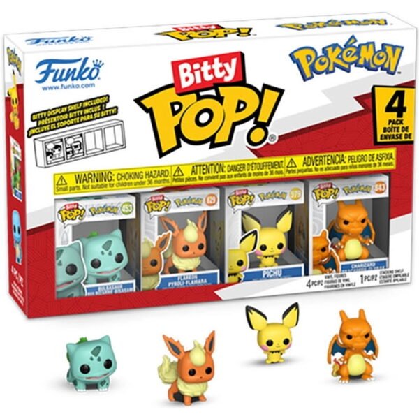 Bitty POP - Bulbasaur - 4 Pack mini Pokemon - Original Sellado