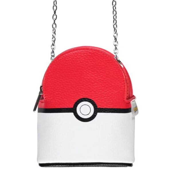 Bolso Pequeño - Pokeball parte Forntal estilo piel - Licencia Pokemon