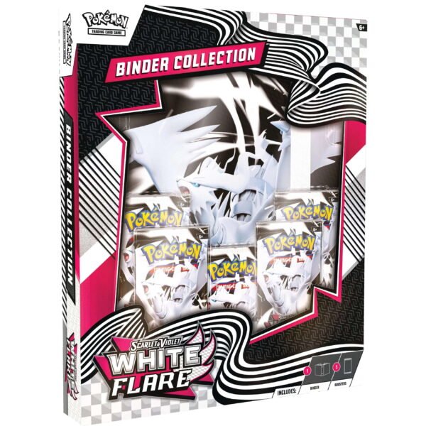 Álbum para colecciones - White Flare - Blanco - ESPAÑOL - Cartas Pokemon Originales Tcg