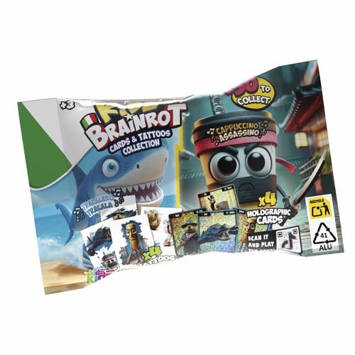 Pack 1 - Sobre cartas + Tattos Italian Brainrot - Italian