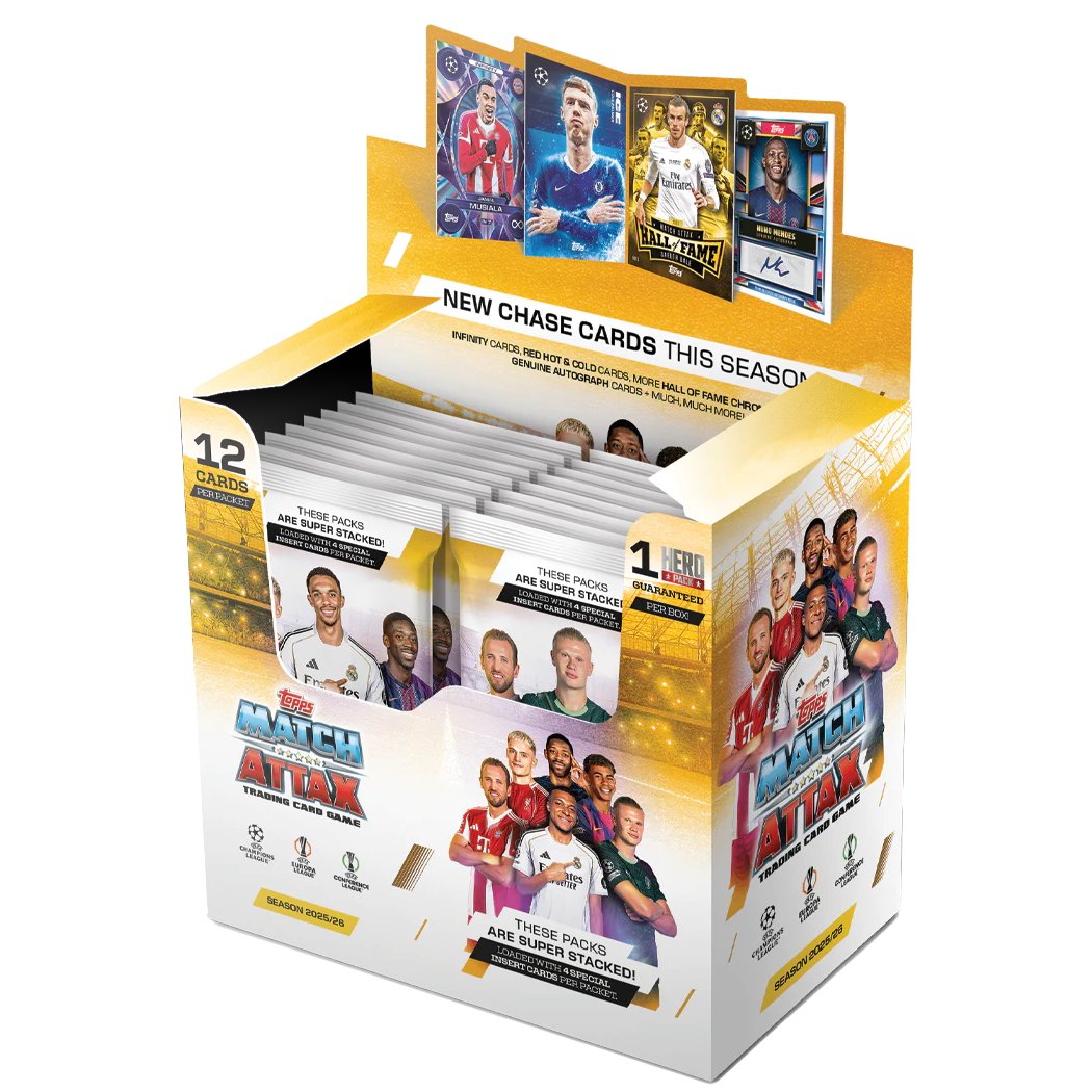 topps match Topps Match Attax - UEFA Champions League Soccer Retail Box - 2025/2026 - Imagen 1