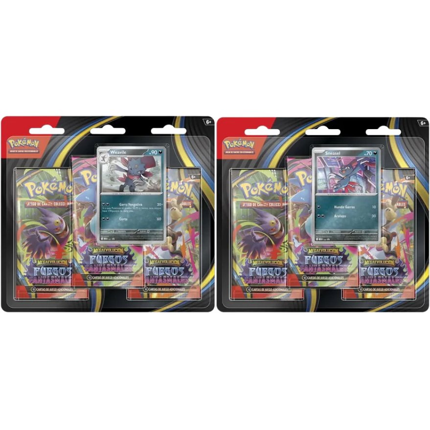 blister fuegs 1 Blister - 3 Sobres - Fuegos Fantasmales - ESPAÑOL - Cartas Pokemon Tcg Original - Imagen 1