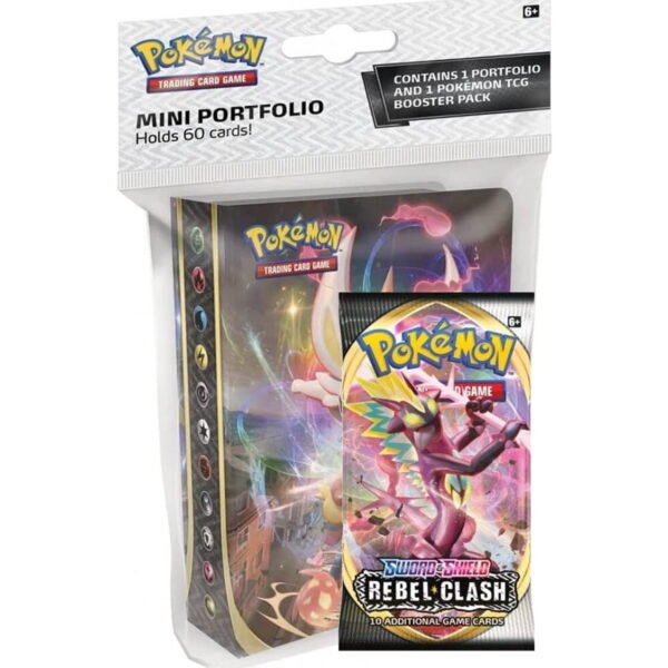 Mini Portafolio + Sobre Choque Rebelde - Español - Cartas Pokemon Originales Tcg